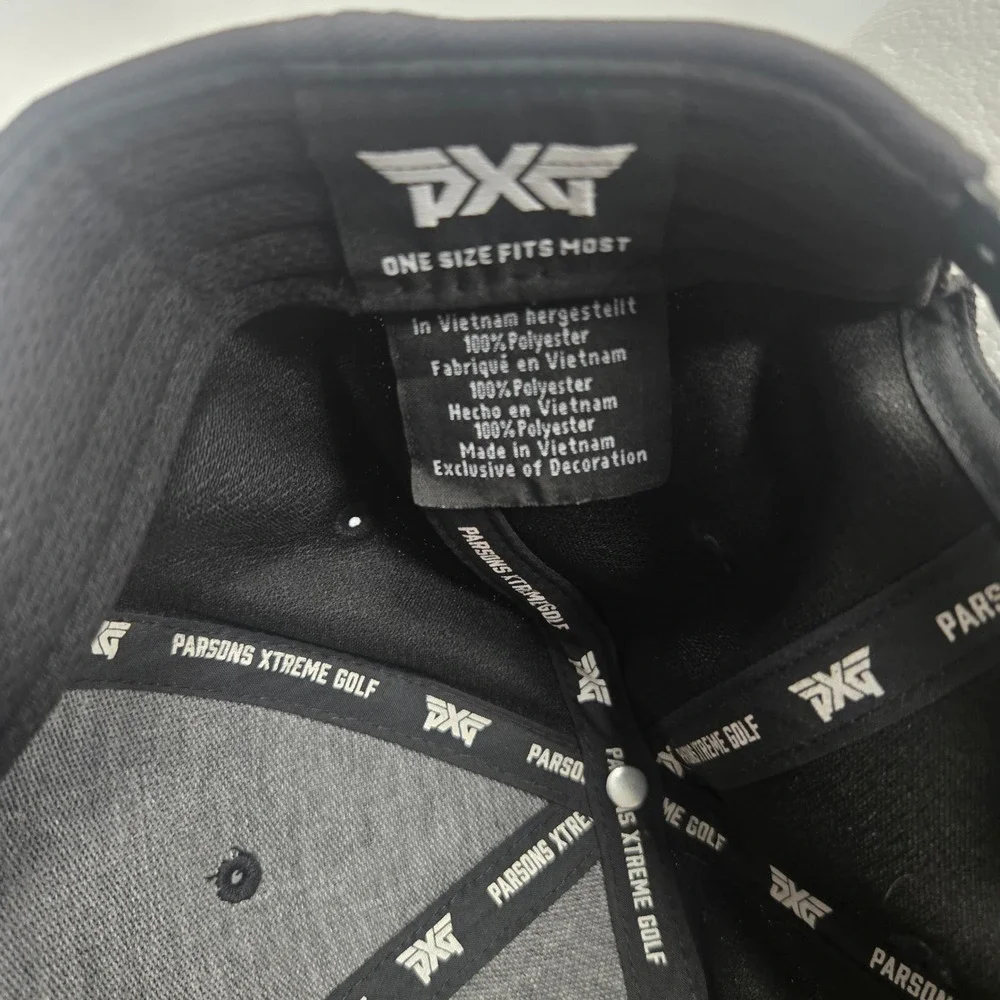 PXG‎ Parsons Xtreme Golf Snapback Hat Black Raised 3D Logo Adjustable Cap OSFM